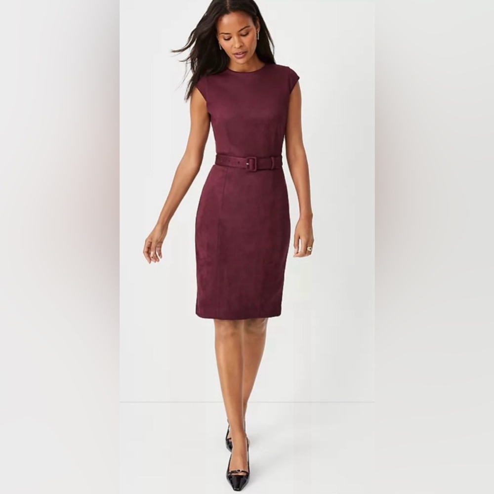 Ann Taylor Burgundy Dress